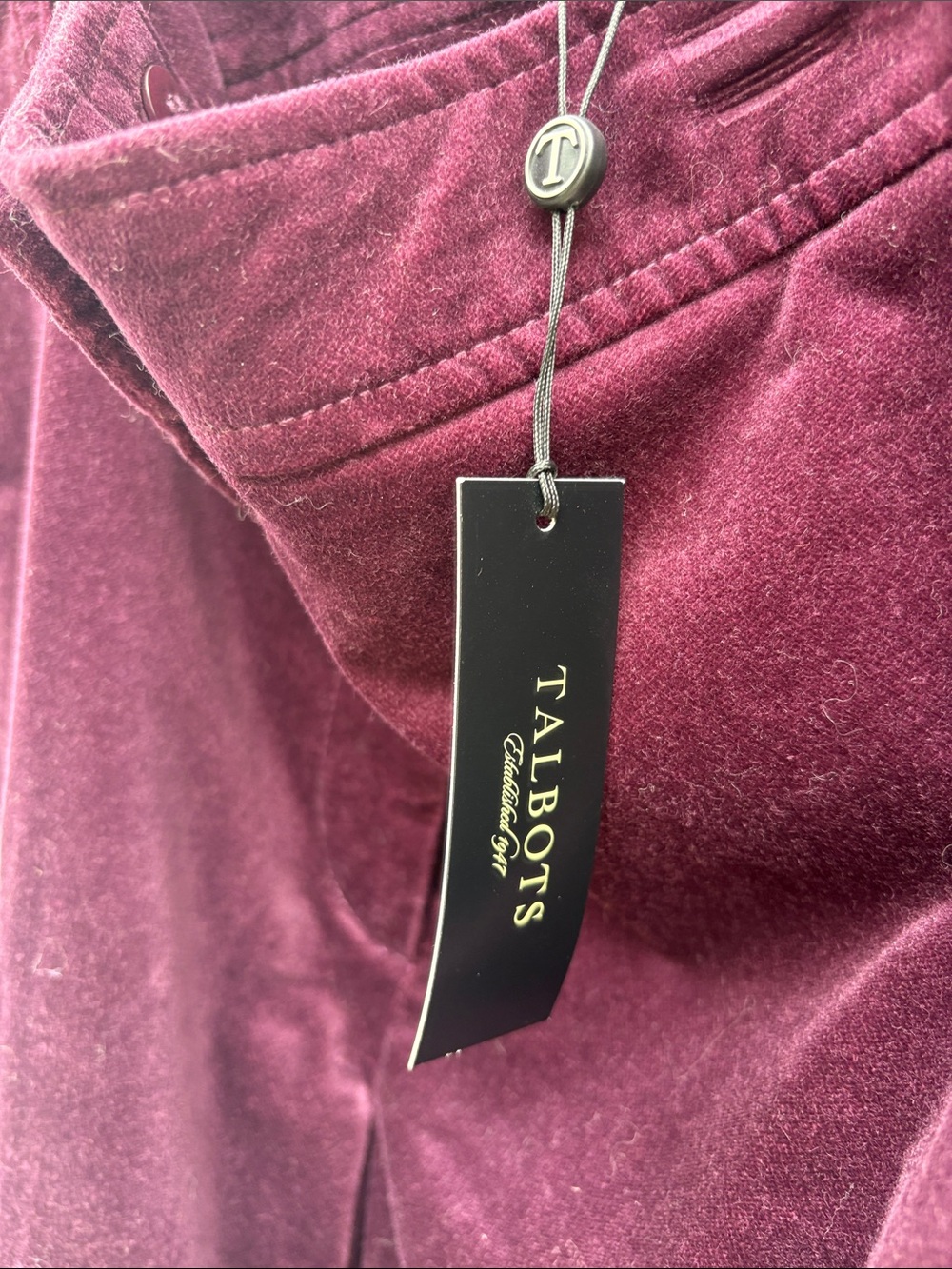 Talbots Plum Velvet Pencil Skirt - Picture 4 of 12